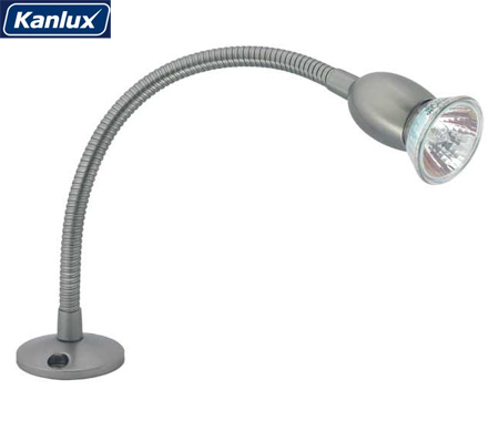 Bútorvilágító flexibilis karral, Salut Gx5.3 szürke