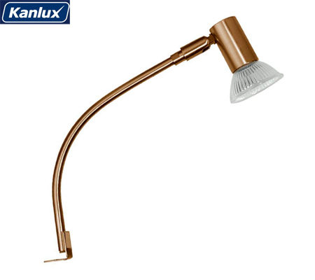 Bútorvilágító karos lámpa, Salut GU5.3 matt réz