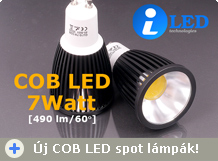 Új GU10 COB LED spot lámpák érkeztek!