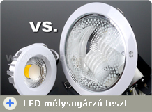 LED mélysugárzó teszt