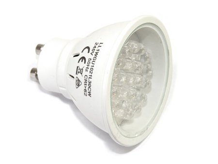 x.LED lámpa GU10 (DIPx21/1W/30°) hideg fehér