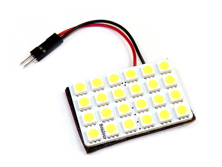 LED SMD panel autóba (5050SMDx24) - 5W, hideg fehér