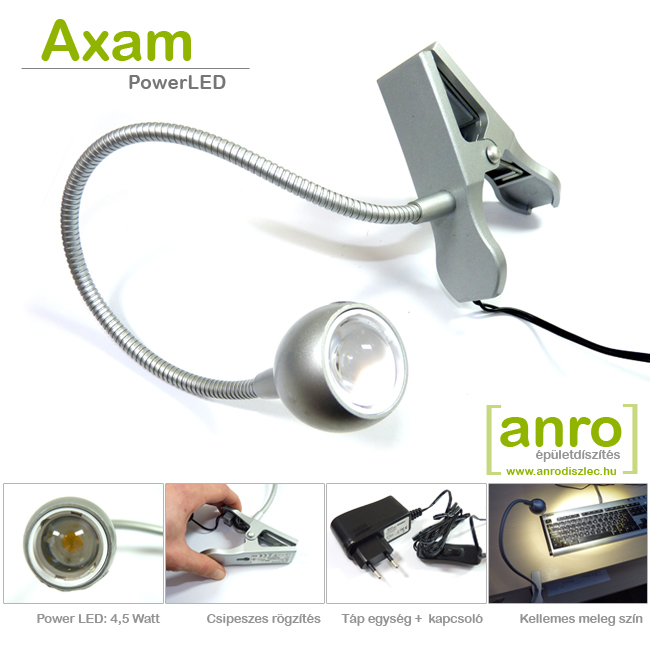 Dekorációs PowerLED-es lámpatest, Axam 4,5W