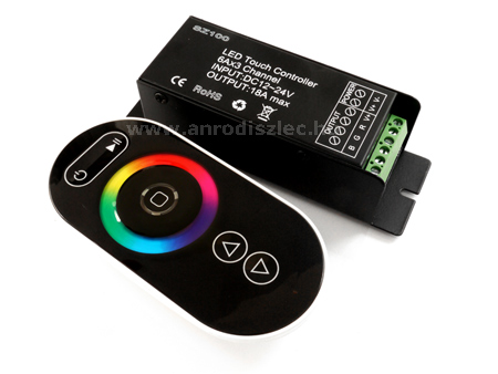 RGB vezérlő - Rádiós - 216W - Black Obelisk Touch