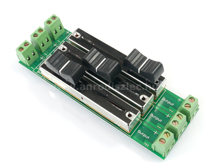 Csúszkás LED dimmer / RGB vezérlő (3x3A) 108W