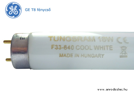 GE T8 Standard fénycső 18W (9.000h)