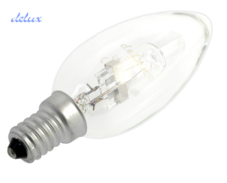 Halogén izzó E14/28W (40W, 2.000h) -Delux