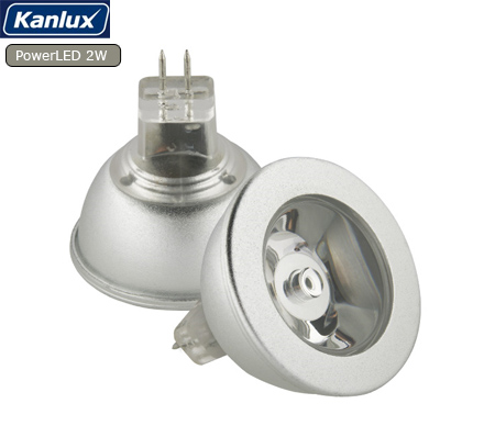 XX-LED lámpa MR16 GU5.3 (1 PowerLED/12V/KL) Hidegfehér