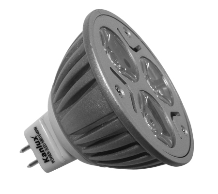 XX-LED lámpa MR16 GU5.3 (3 PowerLED/12V/KL) Melegfehér