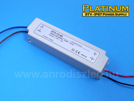 LED tápegység 12 Volt IP67 (60W/5A)