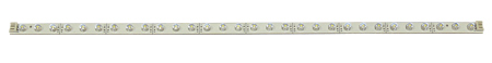 Merev LED csík (30x LED - 375 mm) zöld