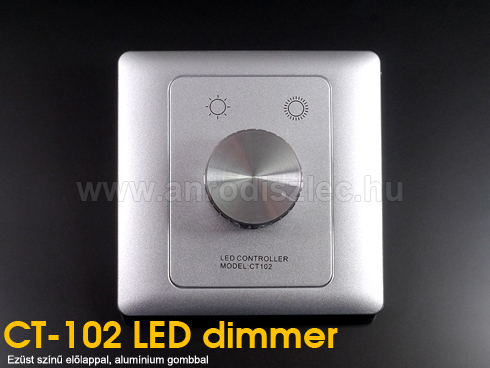 Fali Design LED dimmer (12/24V DC) - alu - 144W (CT102)