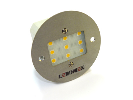 LED oldalfali lámpatest 5050x9 Kör előlap - meleg fehér