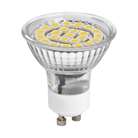 x. LED lámpa GU10 (SMD5050x24/3W/120°) hideg fehér
