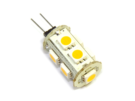 LED lámpa G4 (SMD5050x9/1.5W/270°) meleg fehér