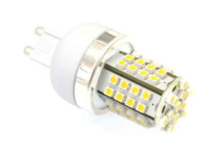 x. LED lámpa G9 (SMD3528x60/3.9W/270°) meleg f. (3hó)