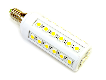 x. LED lámpa E14 (SMD5050x41/7W/270°) meleg fehér
