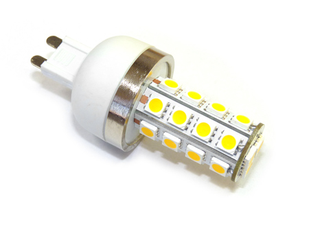 x.LED lámpa G9 (SMD5050x27/5W/270°) meleg