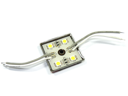 LED panel 1W - 4x5050 SMD LED - hideg fehér (12V DC)