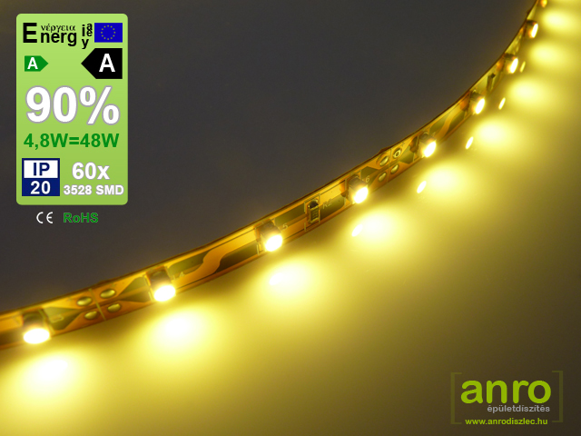 x.Flexi LED szalag beltéri (3528-60-BN) - meleg fehér