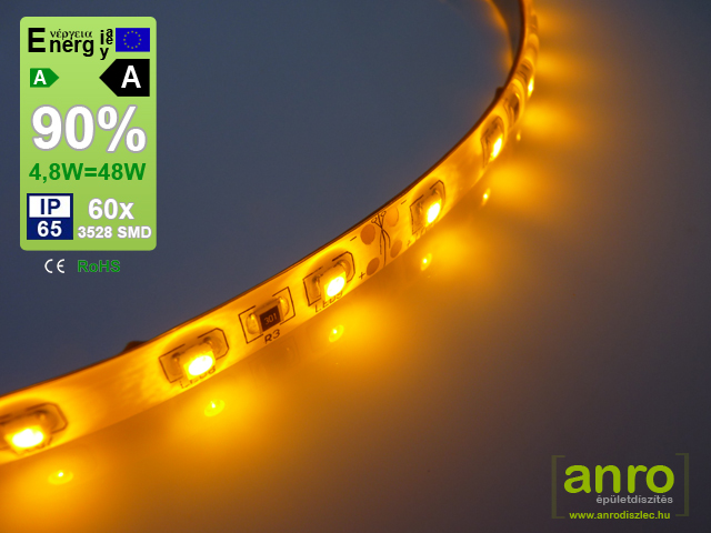 LED szalag kültéri (3528-60) - sárga