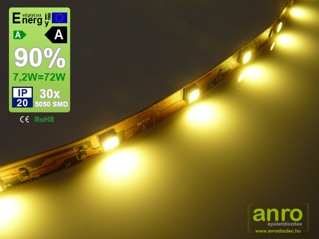 x.Flexi LED szalag beltéri (5050-30-BN) - meleg fehér