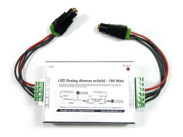 LED szalag dimmerhez jelerősítő LED szalag dimmerhez jelerősítő