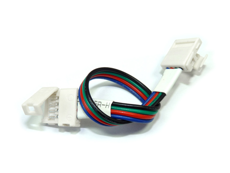 GTLED forrasztásmentes sarokelem RGB LED szalag toldásához (10 mm - 4 eres)