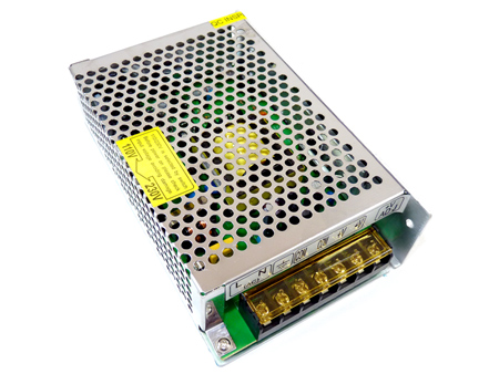 x. Tápegység 12 Voltos LED-hez ipari (12VDC/12.5A/150W)