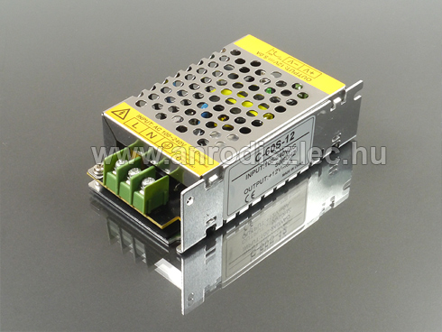 LED tápegység 12 Volt, ipari (60W/5A) Slim (vékony)