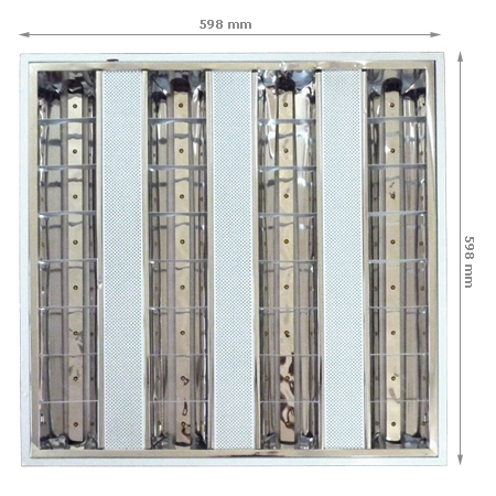 Mennyezeti tükrös LED lámpa 60x60 cm (24W/2700K)