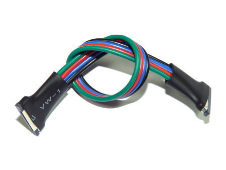 Sarokelem 4 eres flexibilis LED szalaghoz (RGB)