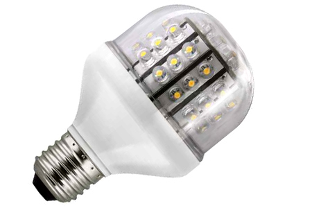 XX-LED lámpa E27 körte (48 LED/KL) 3W melegfehér