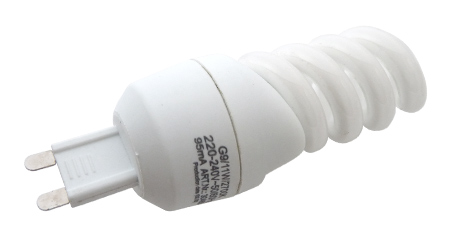 MaxiLighting kompakt spirál fénycső G9/11W (10.000h) Meleg