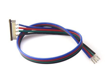 Forrasztás mentes betáp 4 eres LED szalaghoz (RGB betáp)