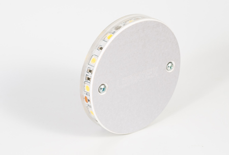 Oldalfali LED világítótest kör - Ezüst (12x5050SMD)