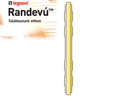 Randevú közdarab - sárga