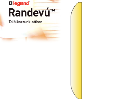 Randevú végdarab - sárga