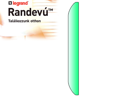 Randevú végdarab - zöld