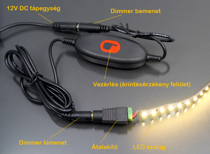 Új! Touch LED dimmerek csatlakoztatása!