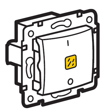 Valena 2 pólusú kapcsoló ellenőrzőfény (250V~/16AX) fehér