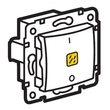 Valena 2 pólusú kapcsoló ellenőrzőfény (250V~/10AX) fehér