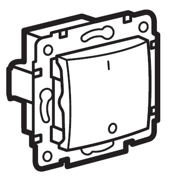 Valena 2 pólusú kapcsoló (250V~/10AX) fehér