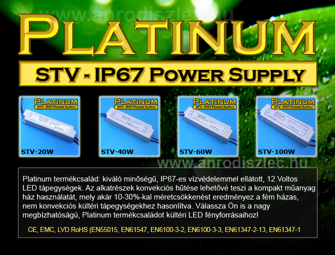 Kültéri LED tápegységek - 12 Volt Kültéri LED tápegységek - 12 Volt