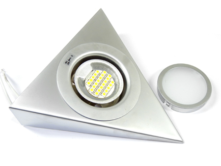 -Szett: Zepo bútorspot + G4 (2W/3200K) LED lámpa - Alumínium