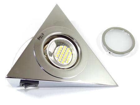 -Szett: Zepo kapcsolós + G4 (2W/3200K) LED lámpa - Króm