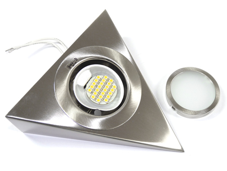 -Szett: Zepo bútorspot + G4 (2W/3200K) LED lámpa - Mattkróm