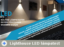 LightHouse kültéri design LED lámpák