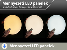 Nedes mennyezeti LED panelek kicsomagolása, vezérlése