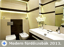 Modern fürdőszobák